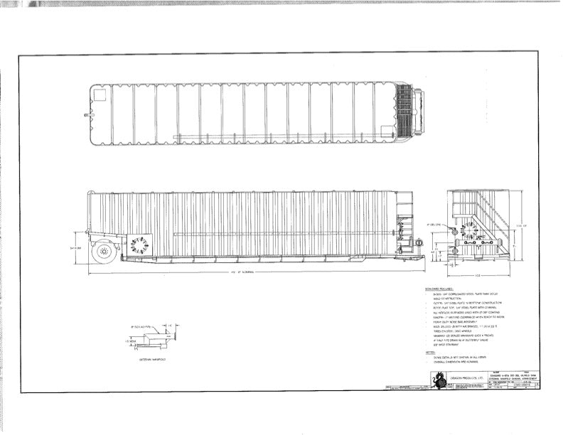 Dragon Flat Roof Frac Tank (1381)