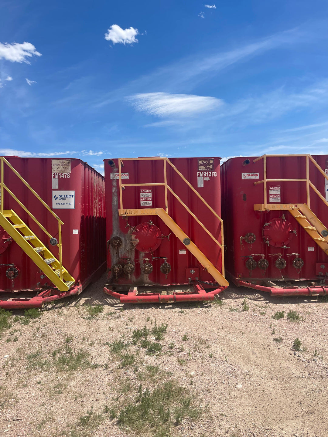 Front of Dragon flat top frac tank #FM912FB