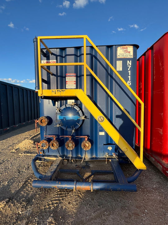 Front of blue Dragon frac tank #N7116