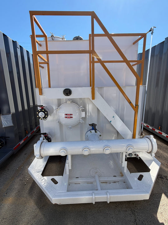 Front of Wichita refurbished frac tank