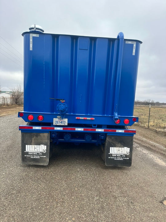 *BLUE* REFURBISHED 21,000 Gallon Dragon Flat Roof Frac Tank with External Manifold