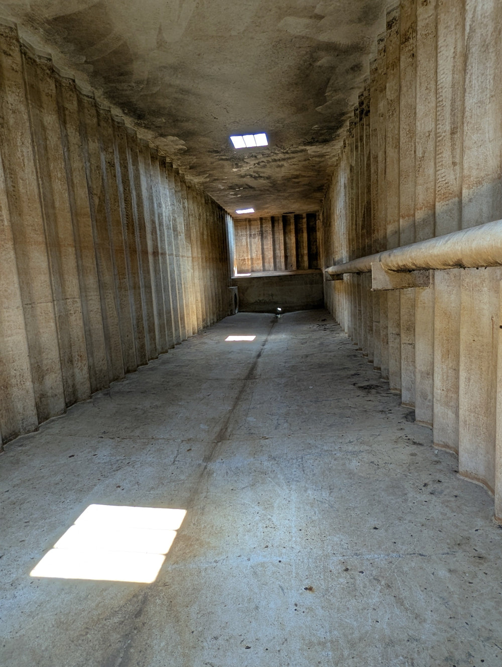 Interior of Wichita yellow frac tank #GP50110