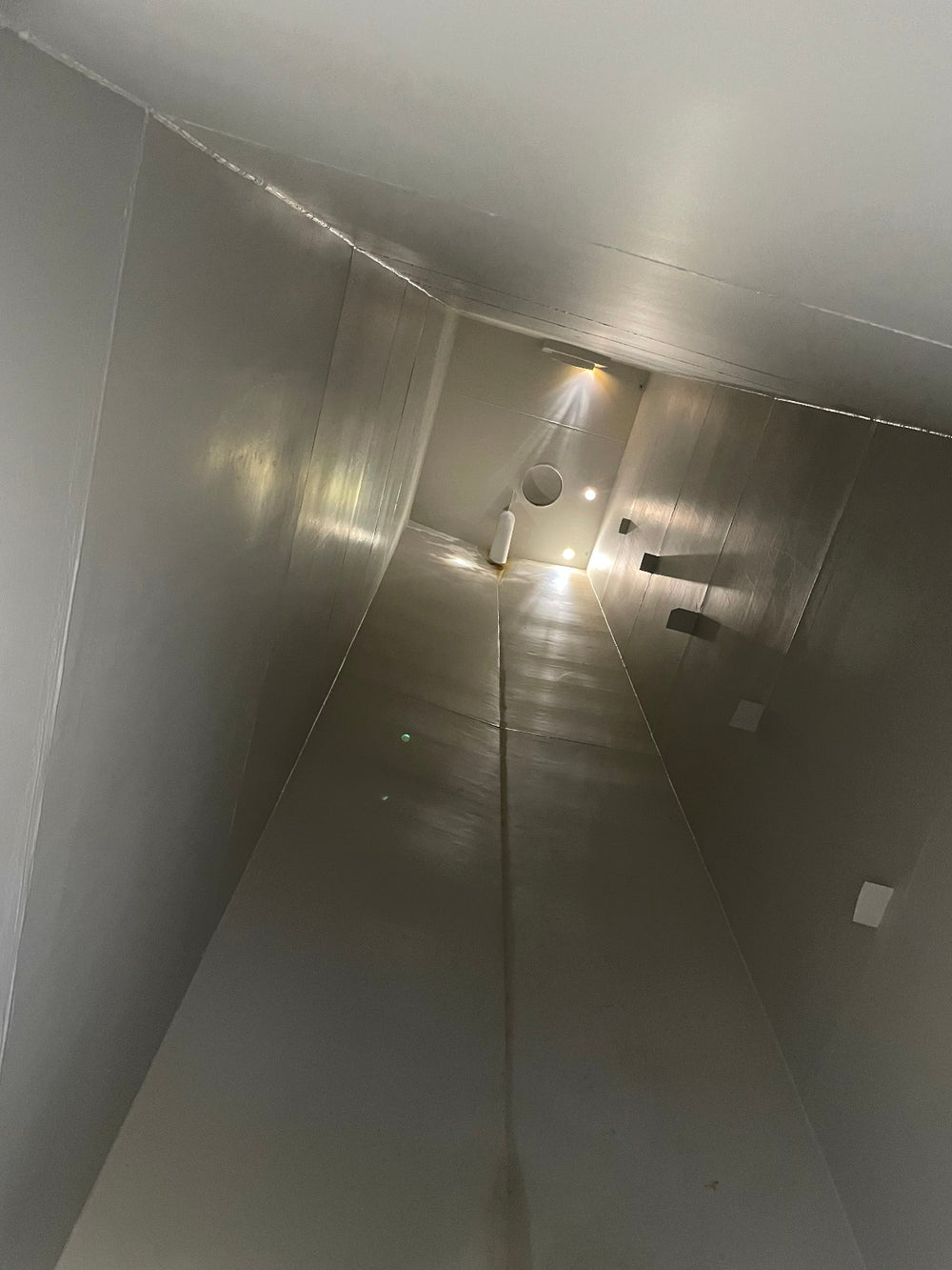 Interior of Pinnacle smooth wall frac tank #127