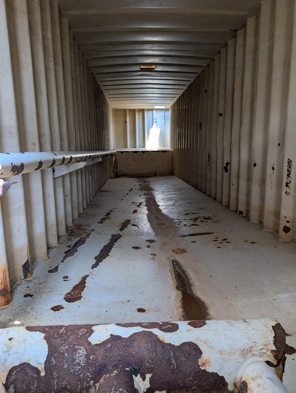 Interior of yellow Dragon frac tank #GP53423