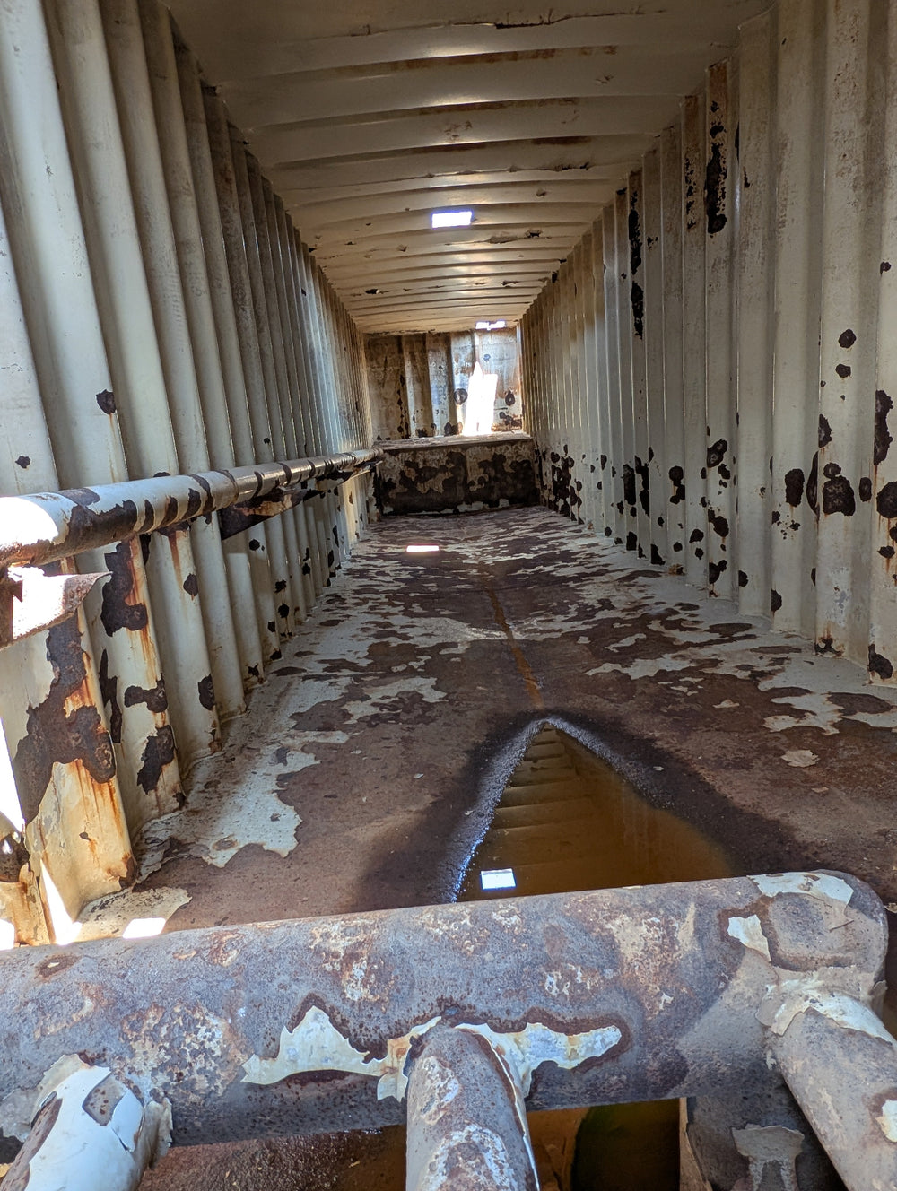 Interior of yellow Dragon frac tank GP53458
