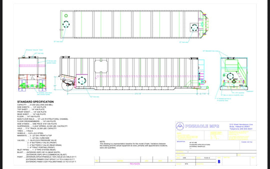Pinnacle Smooth Wall Flat Roof Frac Tank (127)