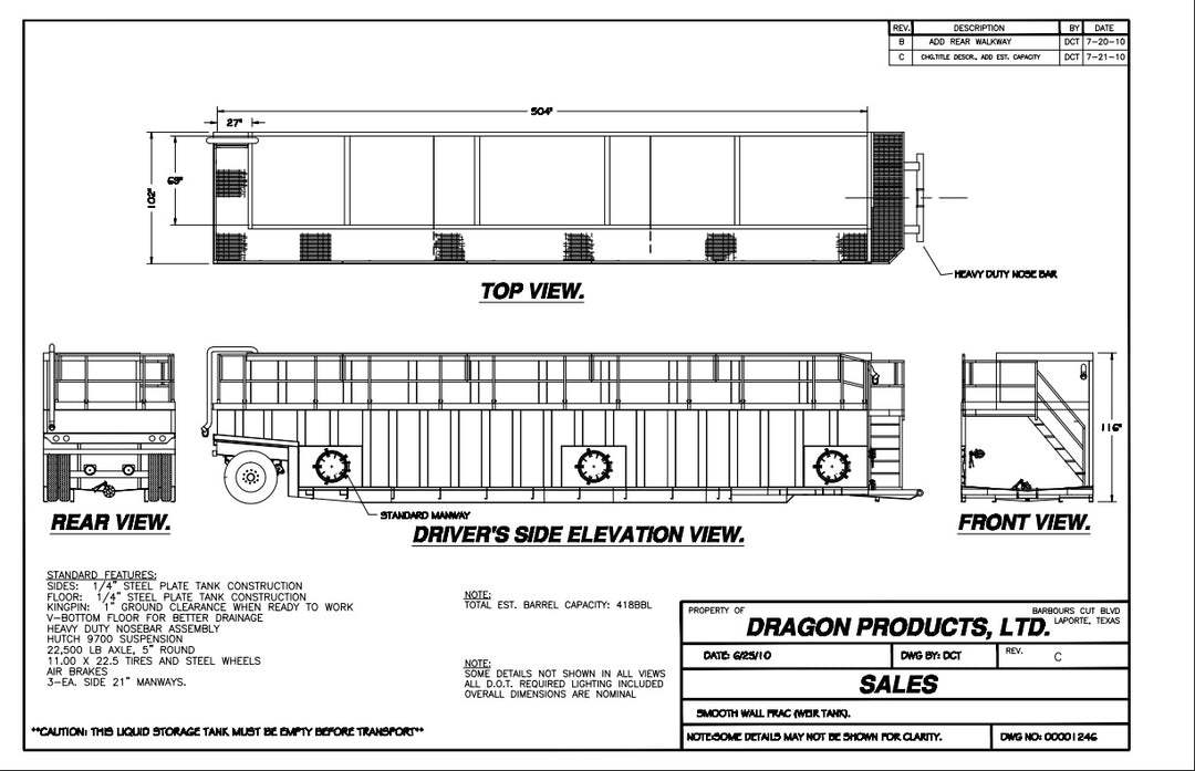 Dragon Open Top Weir Tank (711561)