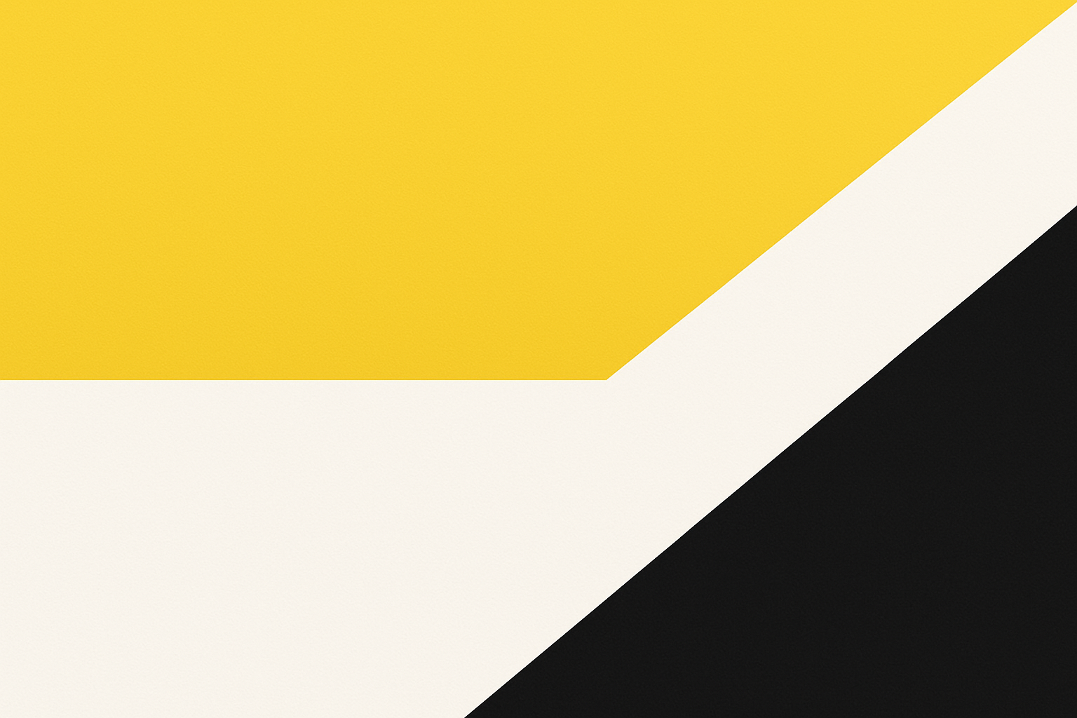 plain background color image with yellow black and white